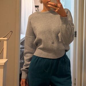 Old Navy Women's Soft Blue Crew Neck Sweater